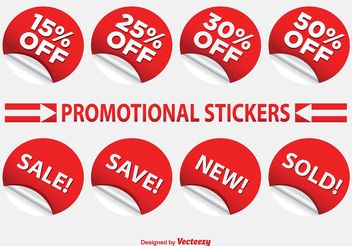 Promotional Label Set - Kostenloses vector #151079